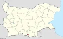 Obština na mapě Bulharska