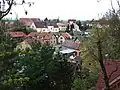 Pohled z Břízovy ulice k Hájové a Rokytné ulici