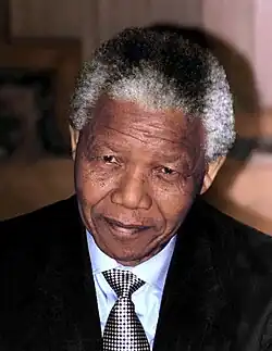 Nelson Mandela, předseda vítězného Afrického národního kongresu