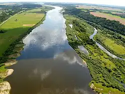 řeka u Graužėnů