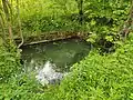 Nepřívaz - nádrž u památníku obce