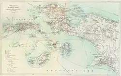 Lodní spojení kolem Nizozemské Nové Guineje v době kolem roku 1915