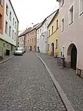 Neumannova ulice v Prachaticích – celkový pohled