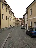 Neumannova ulice v Prachaticích – celkový pohled