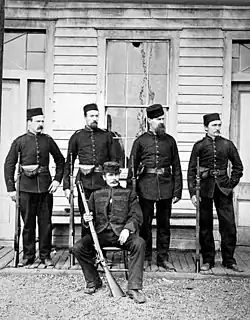 Střelecký spolek města New Westminster v Clover Point, Victoria, Britská Kolumbie, 1865