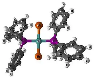 Čtvercový komplex [NiBr2(PEtPh2)2]