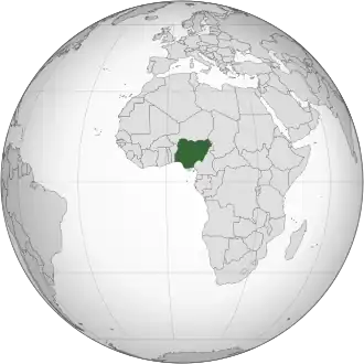 Poloha Nigérie