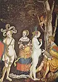 Niklaus Manuel: Paridův soud (1523)