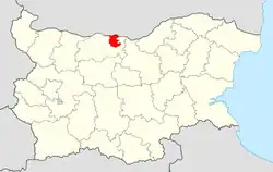 Obština na mapě Bulharska