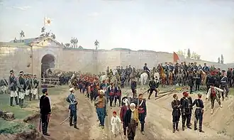 Nikolaj Dmitrijev-Orenburgskij: Kapitulace prvnosti Nikopol 4. červencejul. 1877