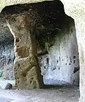 Interiér pohřebiště v Norchii