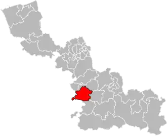 Kanton na mapě departementu Nord