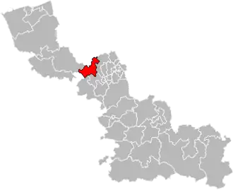 Kanton na mapě departementu Nord