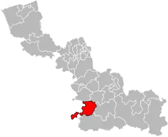 Kanton na mapě departementu Nord