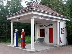 Benzínová pumpa z roku 1928, Holmestrand