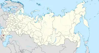 Beslan na mapě