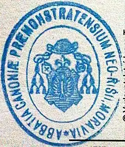Pečeť premonstrátského opatství v Nové Říši