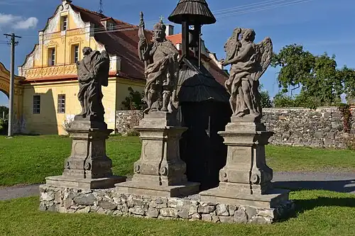 Socha sv. Václava v Nových Třebčicích
