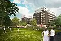 Plánovaný nově vybudovaný park pro obyvatele Britské čtvrti