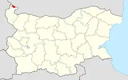 Obština na mapě Bulharska