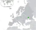 Mapa Evropy znázorňující polohu Svazu lidových republik