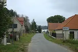 začátek vesnice