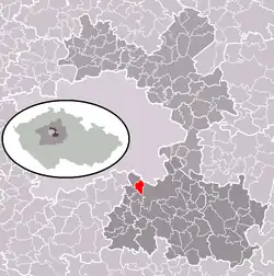 Nupaky na mapě