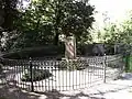 Hrob. (Wielandgut, Oßmannstedt, Výmar)