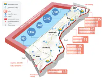 Mapa protestů, OSN OCHA, 31. května 2018