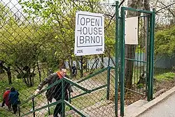 Označení jednoho z míst Open House Brno - Arnoldova vila