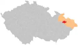 Správní obvod obce s rozšířenou působností Vítkov na mapě