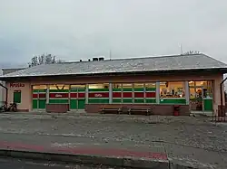 Obchod Hruška v Blatci v roce 2018
