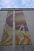 Obchodní dům Lučan Postoloprty, mozaika Slunce