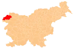 Občina Bovec na mapě