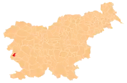 Občina Renče-Vogrsko na mapě