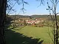 Pohled na dnešní obec Holštejn