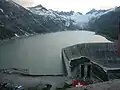 Přehrada na Oberaarsee