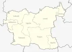 Obština Aprilci na mapě