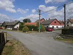 Obora - střed obce