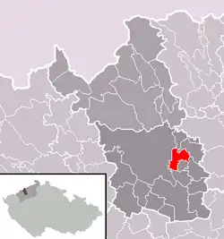 Obrnice na mapě