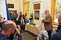 Odhalení pamětní desky Miroslava Špota na Lepařově gymnáziu v Jičíně