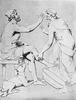Odysseus a Eurykleia