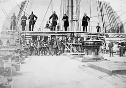 Důstojníci a posádka HMS Sutlej, 1866–1869