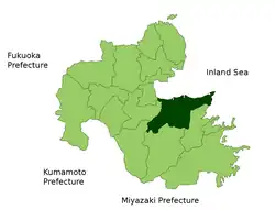 Óita na mapě