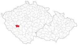 Soudní okres Blovice na mapě