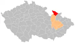 Okres Jeseník na mapě