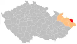 Okres Karviná na mapě