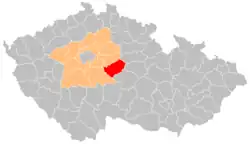 Okres Kutná Hora na mapě