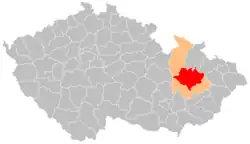 Okres Olomouc na mapě