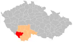Okres Prachatice na mapě